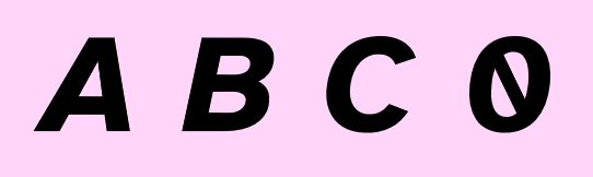 The characters 'ABC0' in the Atkinson Hyperlegible 
font